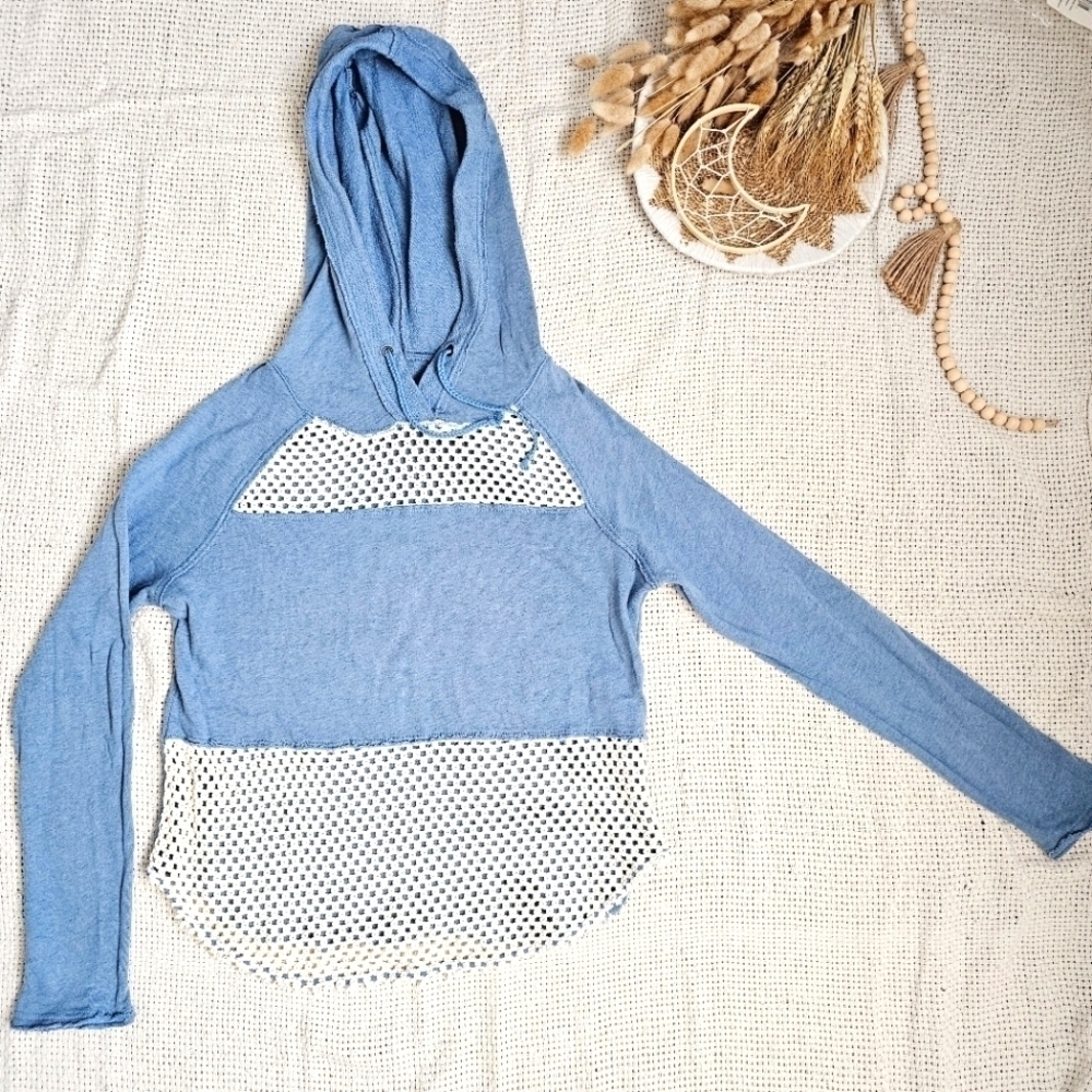 We The Free Free People Hooded 100% Cotton Sweatshirt Beach Hoodie Size XS